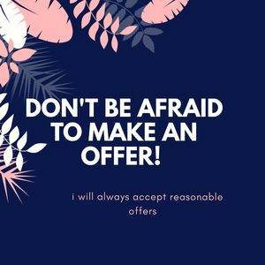 Reasonable offers will be accepted